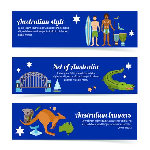 Australië banner set vector