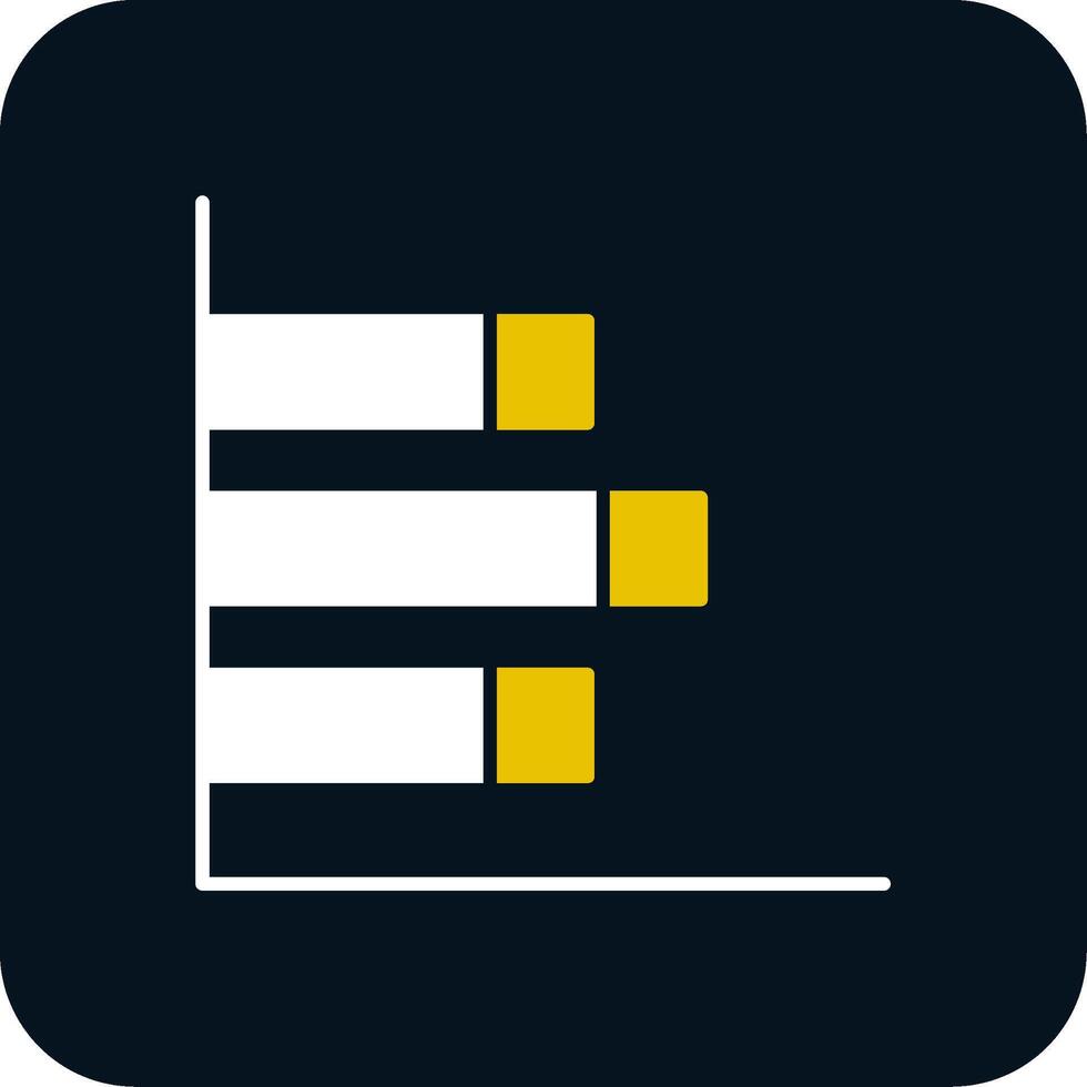 staafdiagram glyph tweekleurig pictogram vector