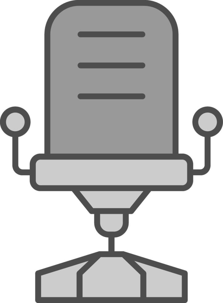 bureau stoel filay icoon vector