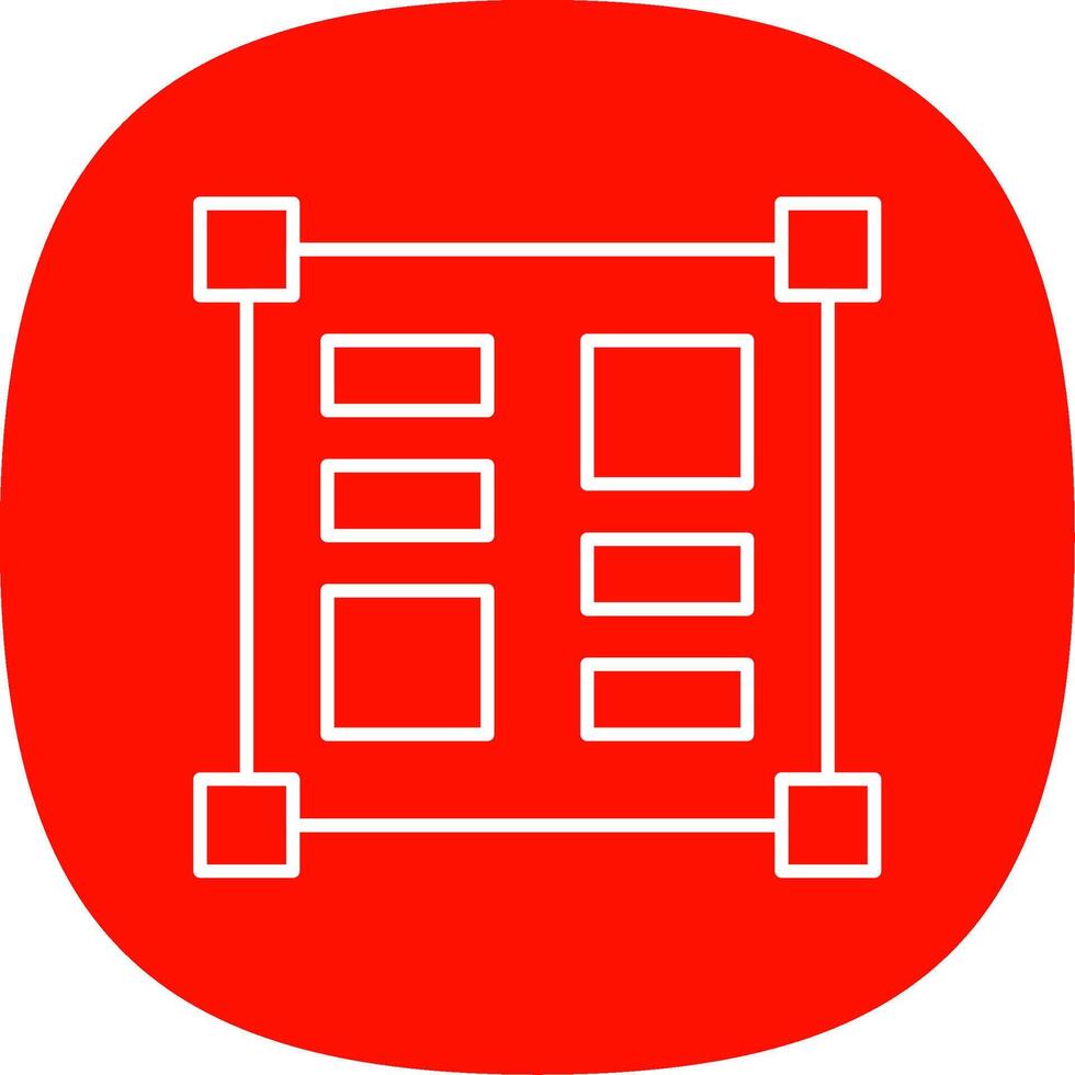 lay-out gereedschap lijn kromme icoon vector