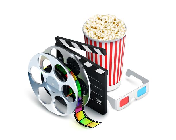 Cinema Concept Realistisch vector