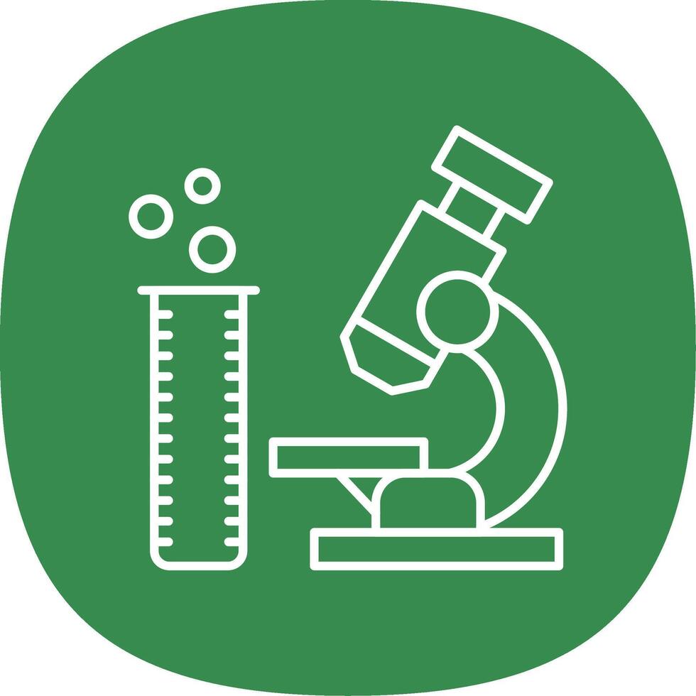 laboratorium lijn kromme icoon vector