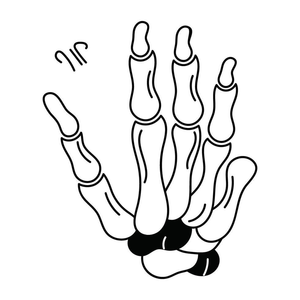 modieus verbeend hand- vector