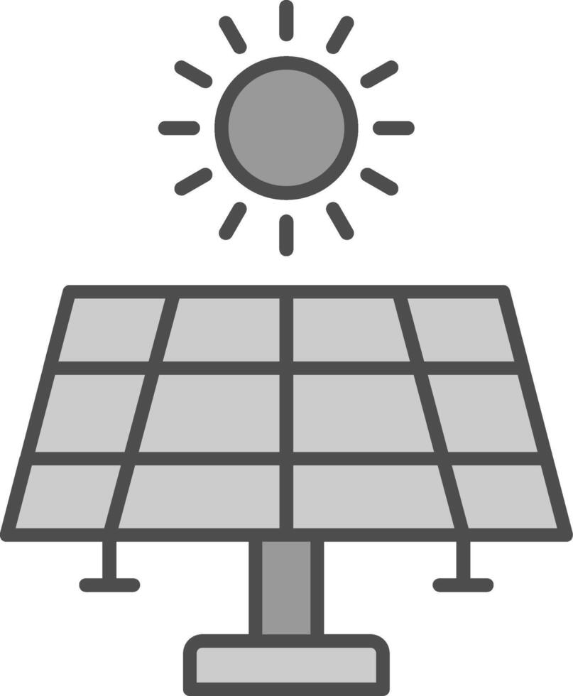 zonne- energie filay icoon vector