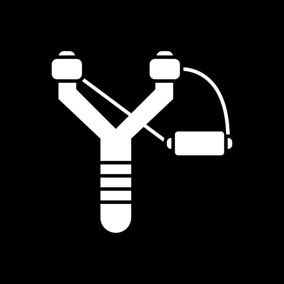 katapult glyph omgekeerd pictogram vector