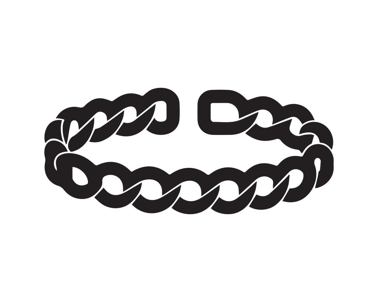 armband silhouet icoon grafisch logo ontwerp vector