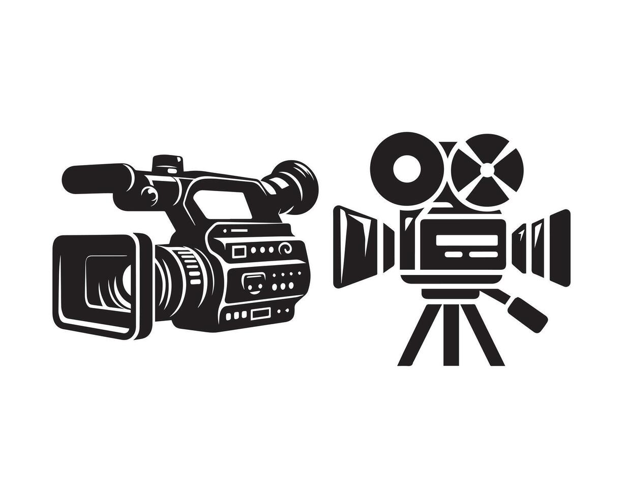 camera silhouet icoon grafisch logo ontwerp vector