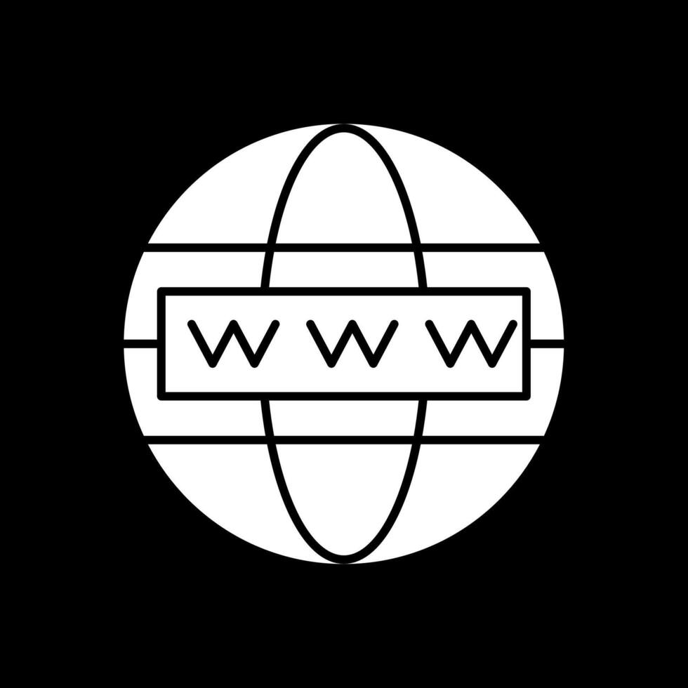 pictogram wereldwijd glyph omgekeerd vector