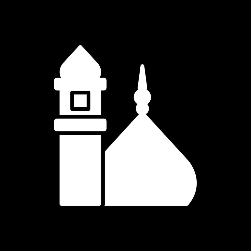 medina Sherif glyph omgekeerd icoon vector