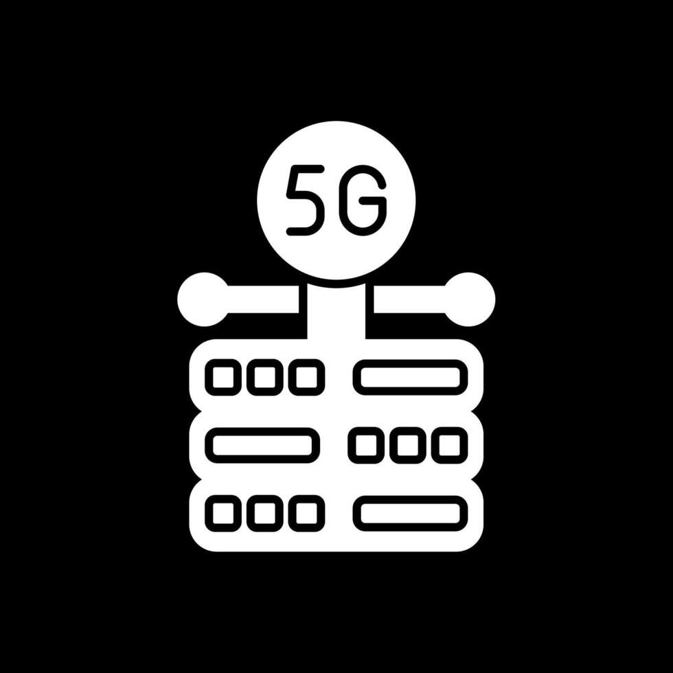 pictogram server glyph omgekeerd vector