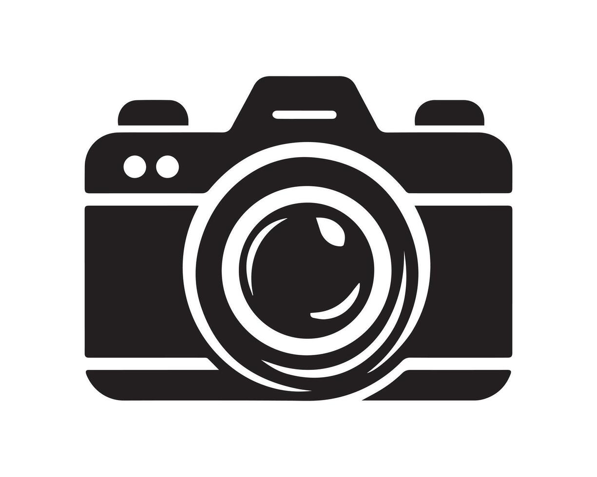 camera silhouet icoon grafisch logo ontwerp vector