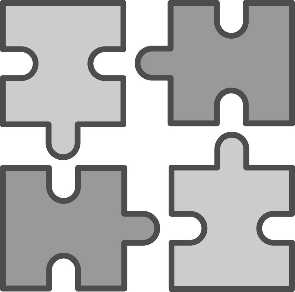 puzzel filay icoon vector