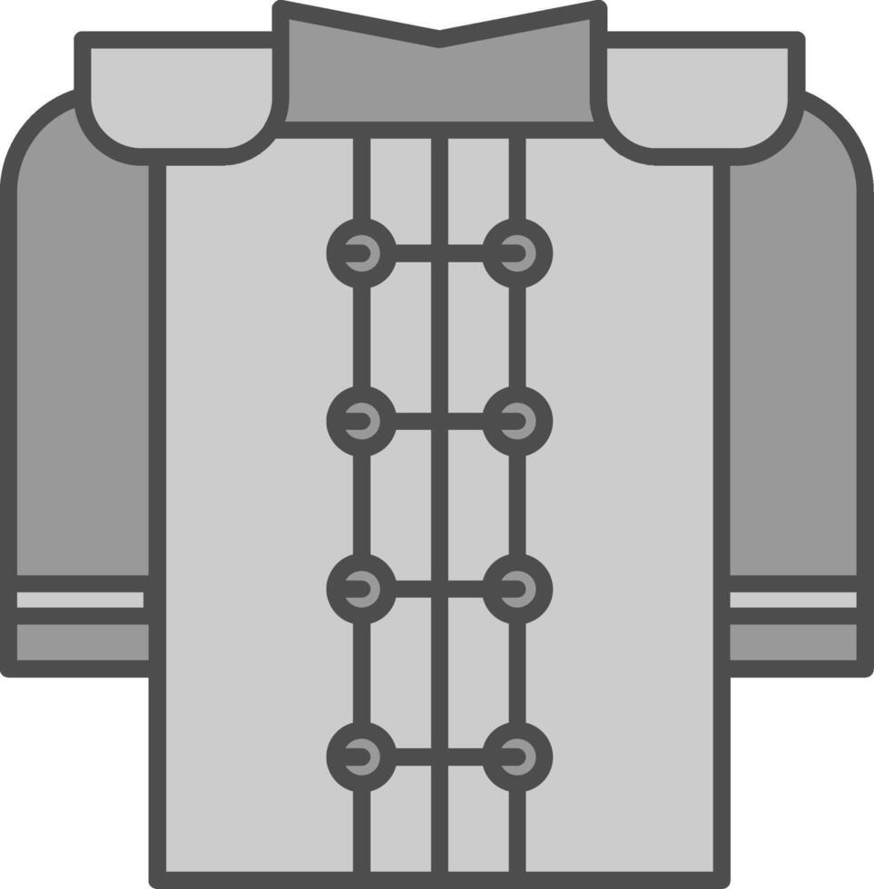 het marcheren uniform filay icoon vector