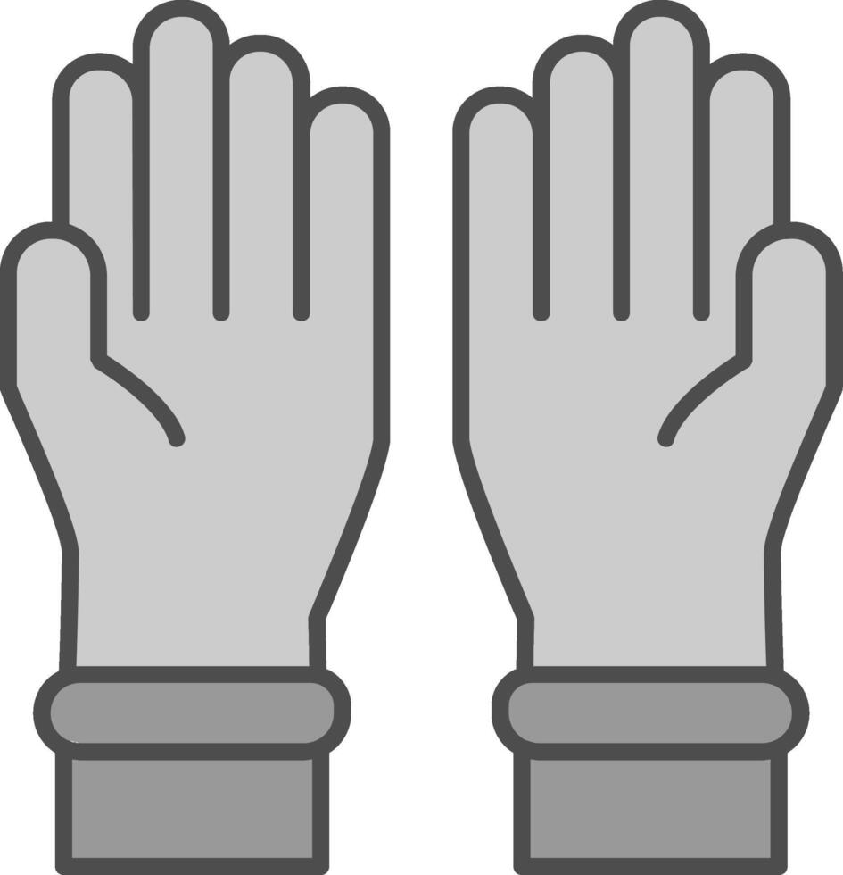 beschermend handschoenen filay icoon vector