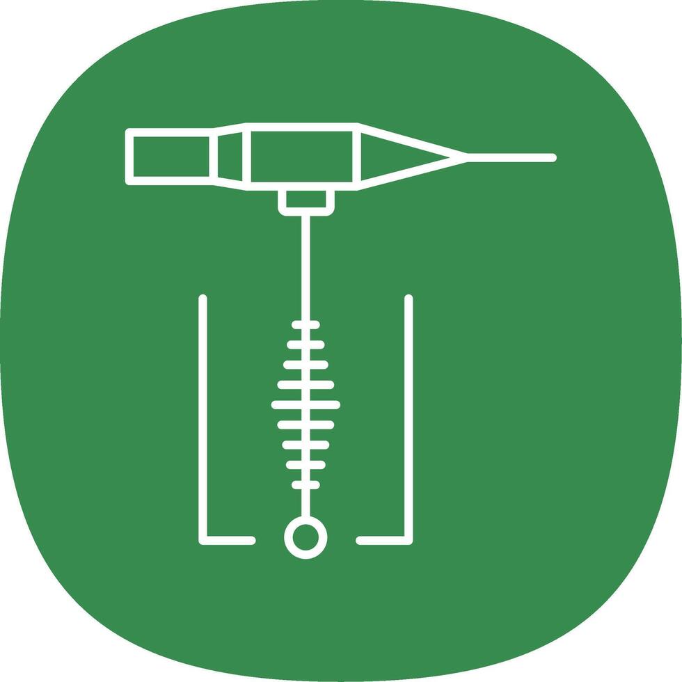 lassen lijn kromme icoon vector