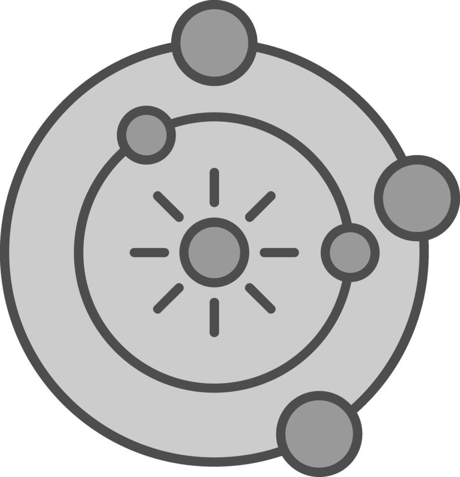 zonne- systeem filay icoon vector