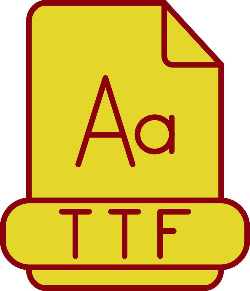 ttf lijn cirkel icoon vector