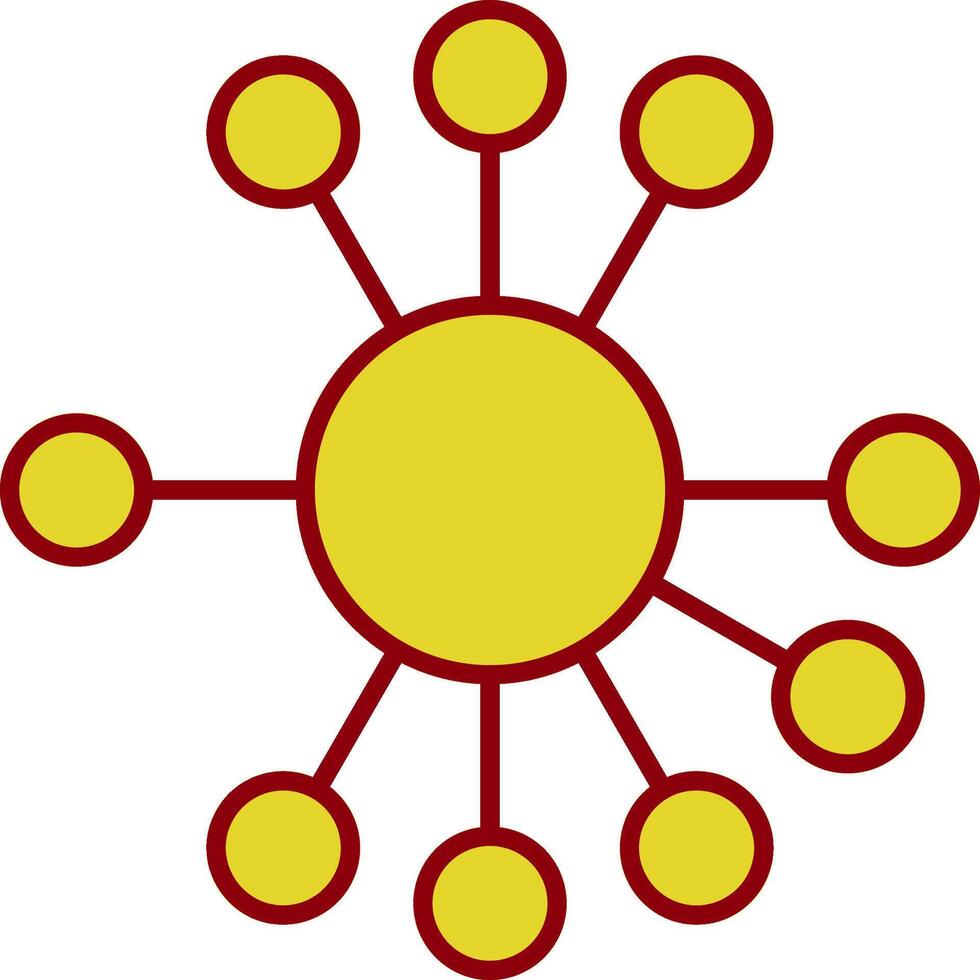 diagram lijn cirkel icoon vector