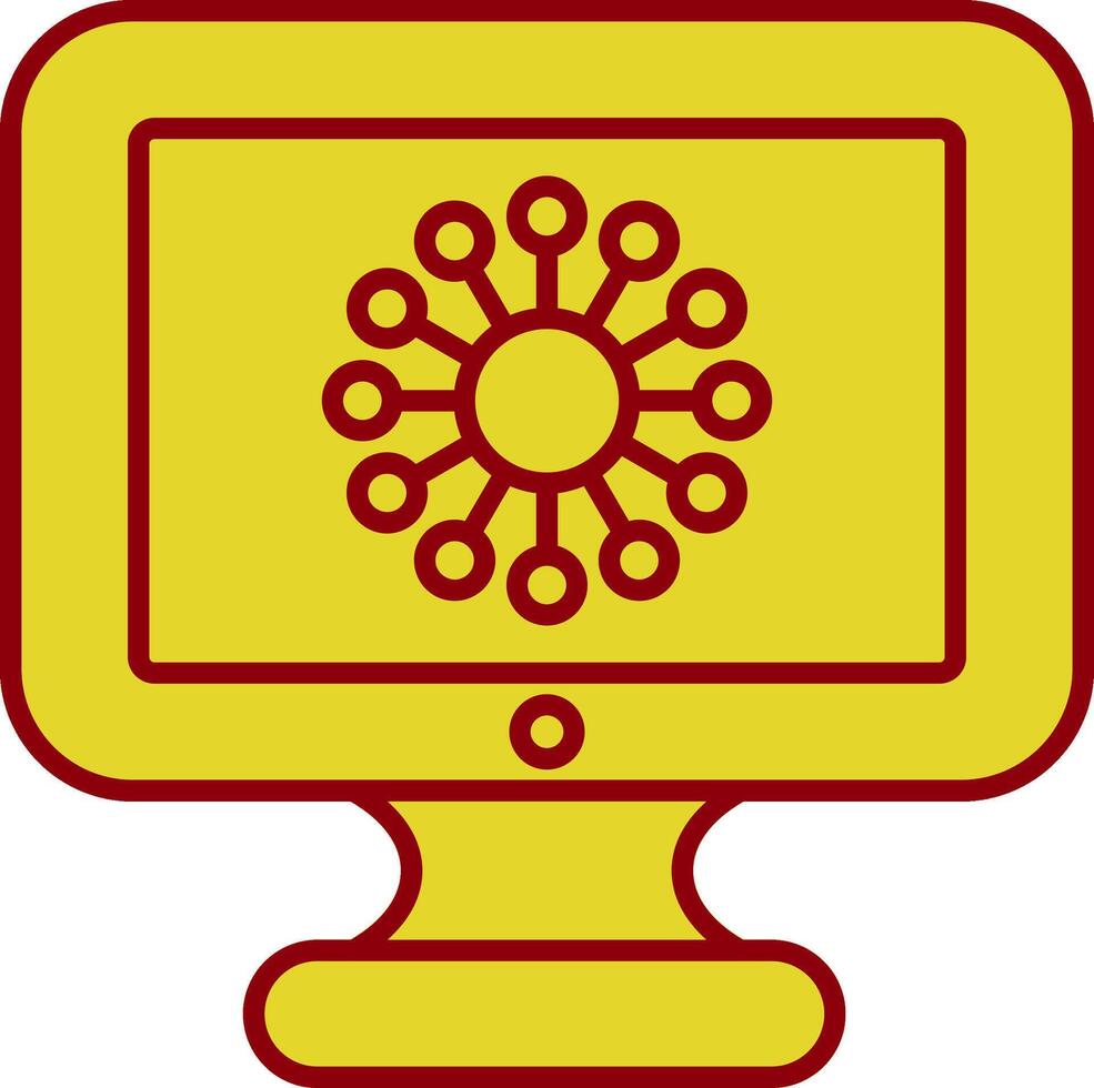 diagram lijn cirkel icoon vector