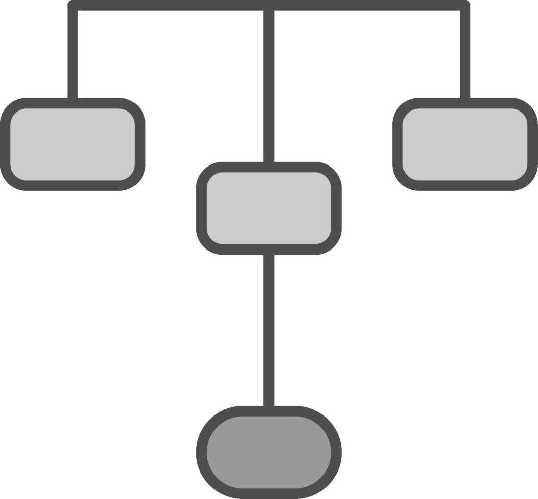 hiërarchisch structuur filay icoon vector