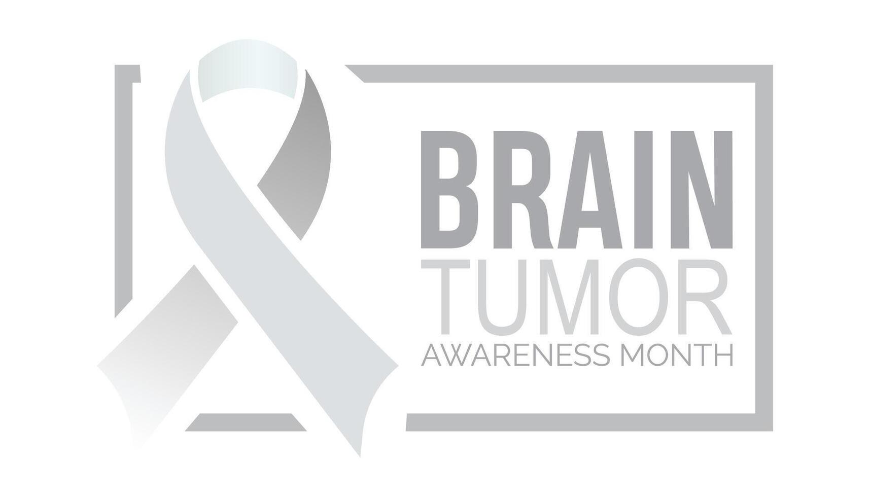 hersenen tumor bewustzijn maand opgemerkt elke jaar in kunnen. sjabloon voor achtergrond, banier, kaart, poster met tekst inscriptie. vector