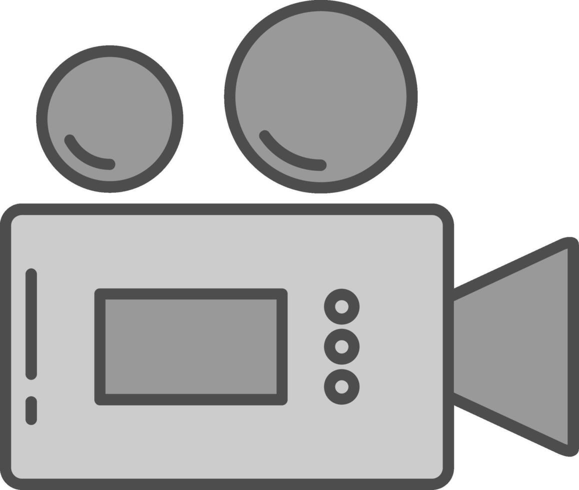 camera lijn twee kleuren icoon vector