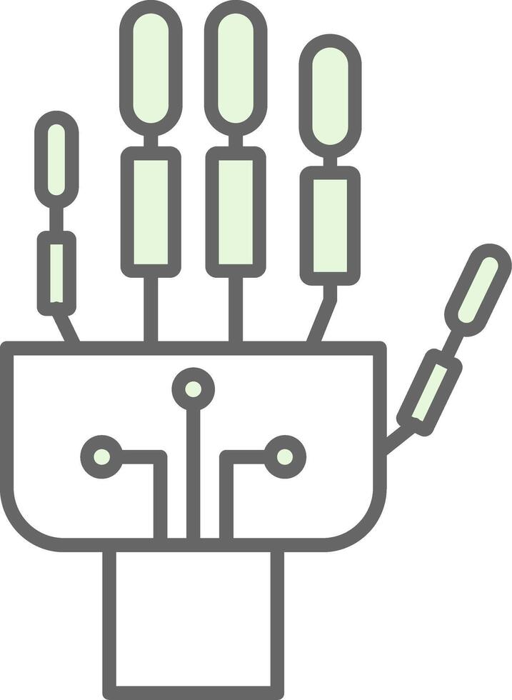 robotica hand- filay icoon vector