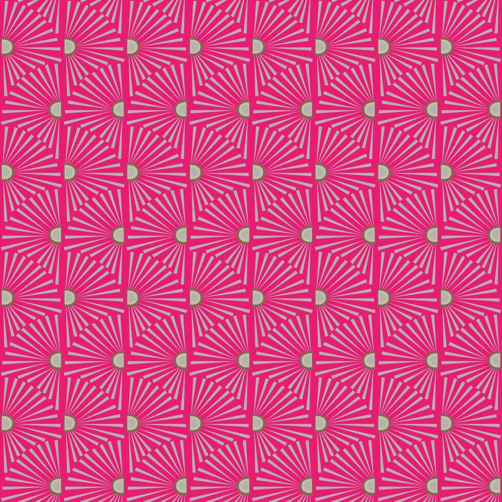 naadloos patroon met madeliefjes of zonnen in kunst deco stijl vector