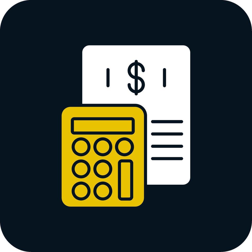 budget glyph tweekleurig pictogram vector