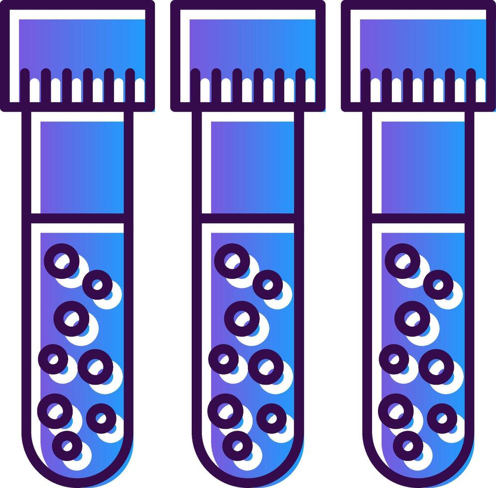 bloed test helling gevulde icoon vector