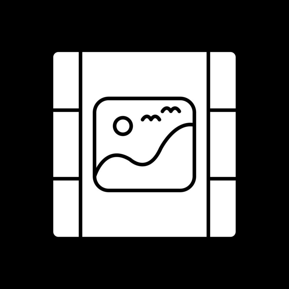 afbeelding glyph omgekeerd pictogram vector