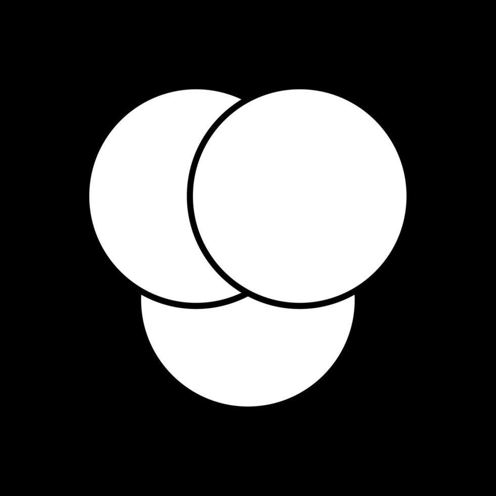 diagram glyph omgekeerd icoon vector