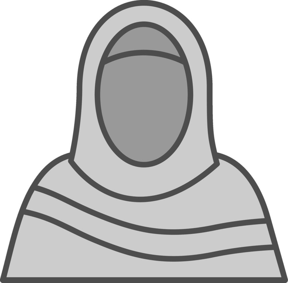 Moslim vrouw filay icoon vector