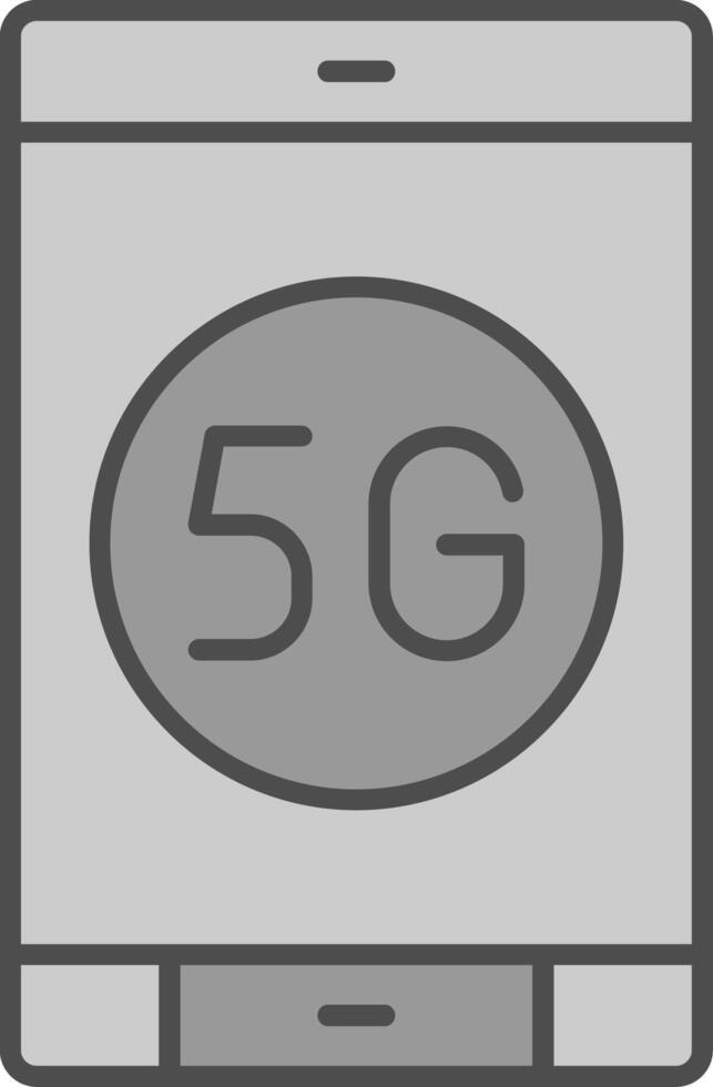 5g filay icoon vector