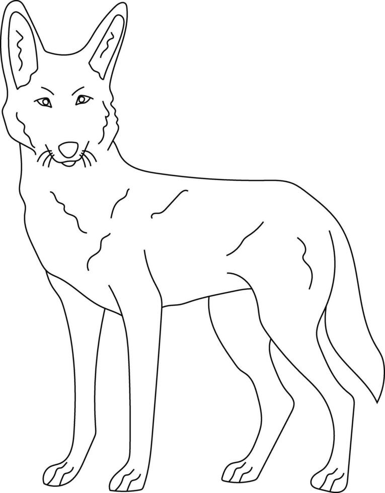 schets wolf clip art. tekening dieren clip art. tekenfilm wild dieren clip art voor geliefden van dieren in het wild vector