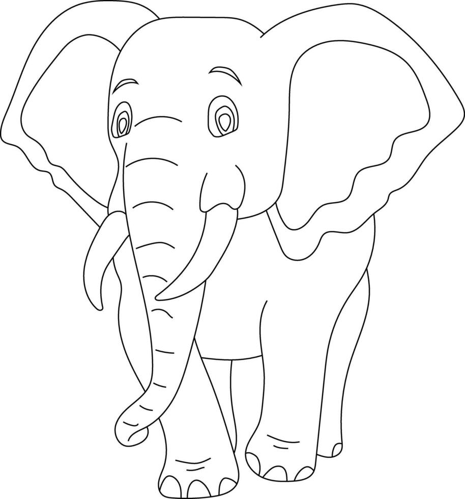 schets olifant clip art. tekening dieren clip art. tekenfilm wild dieren clip art voor geliefden van dieren in het wild vector