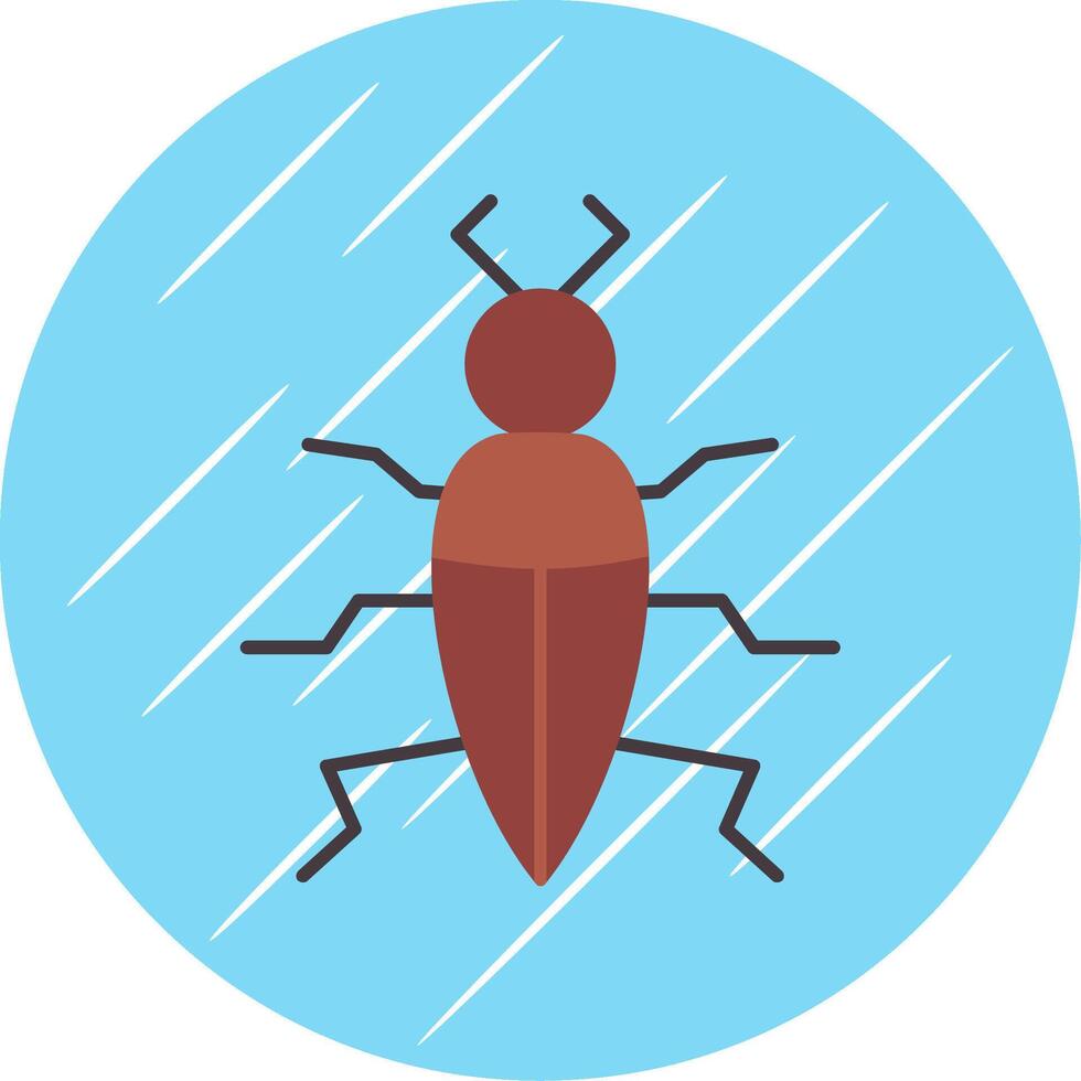 insect vlak blauw cirkel icoon vector