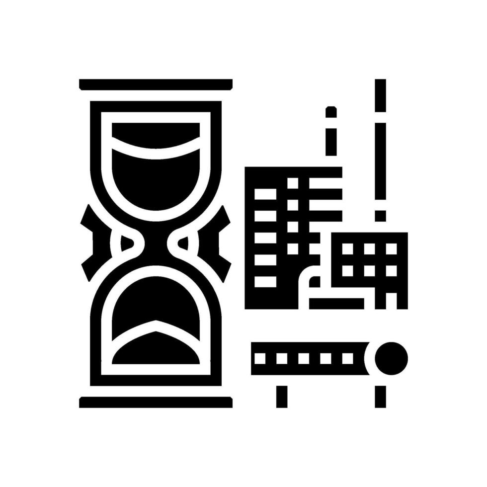 industrieel leeftijd steampunk wijnoogst glyph icoon illustratie vector