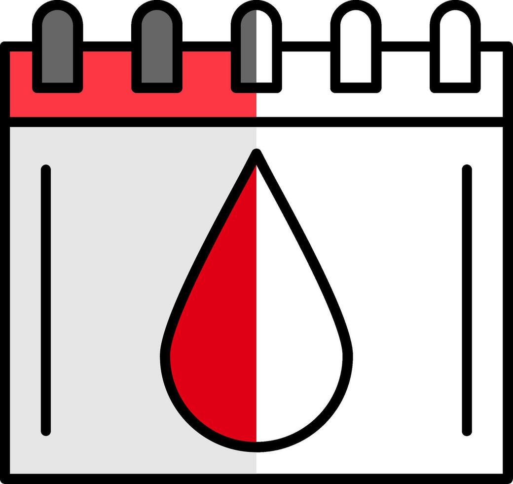 bloed gevulde voor de helft besnoeiing icoon vector