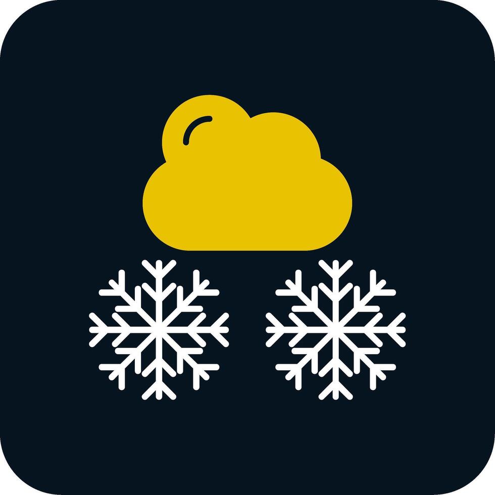 winter glyph twee kleuren icoon vector