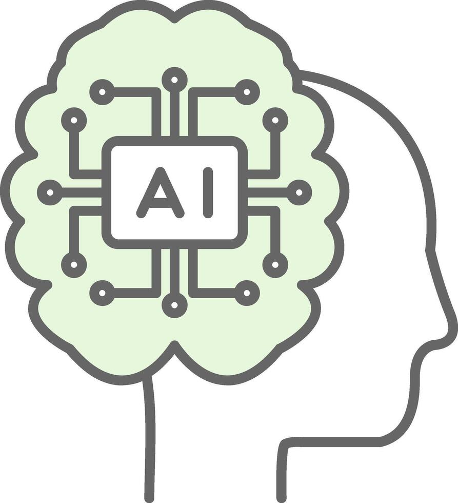 kunstmatig intelligentie- filay icoon vector