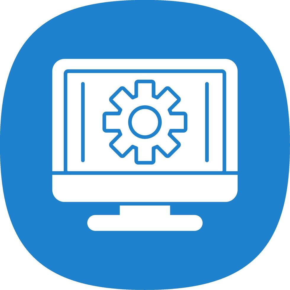 gereedschap glyph kromme icoon vector