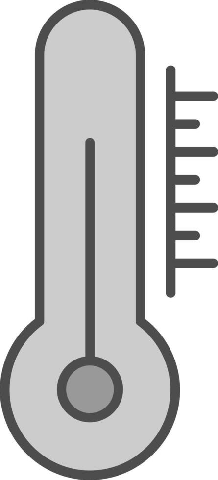thermometer filay icoon vector