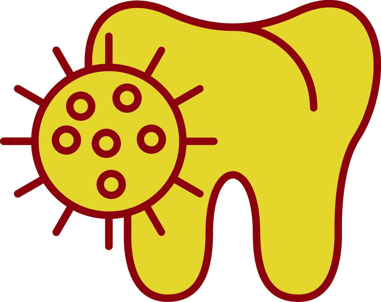 bacteriën lijn twee kleuren icoon vector