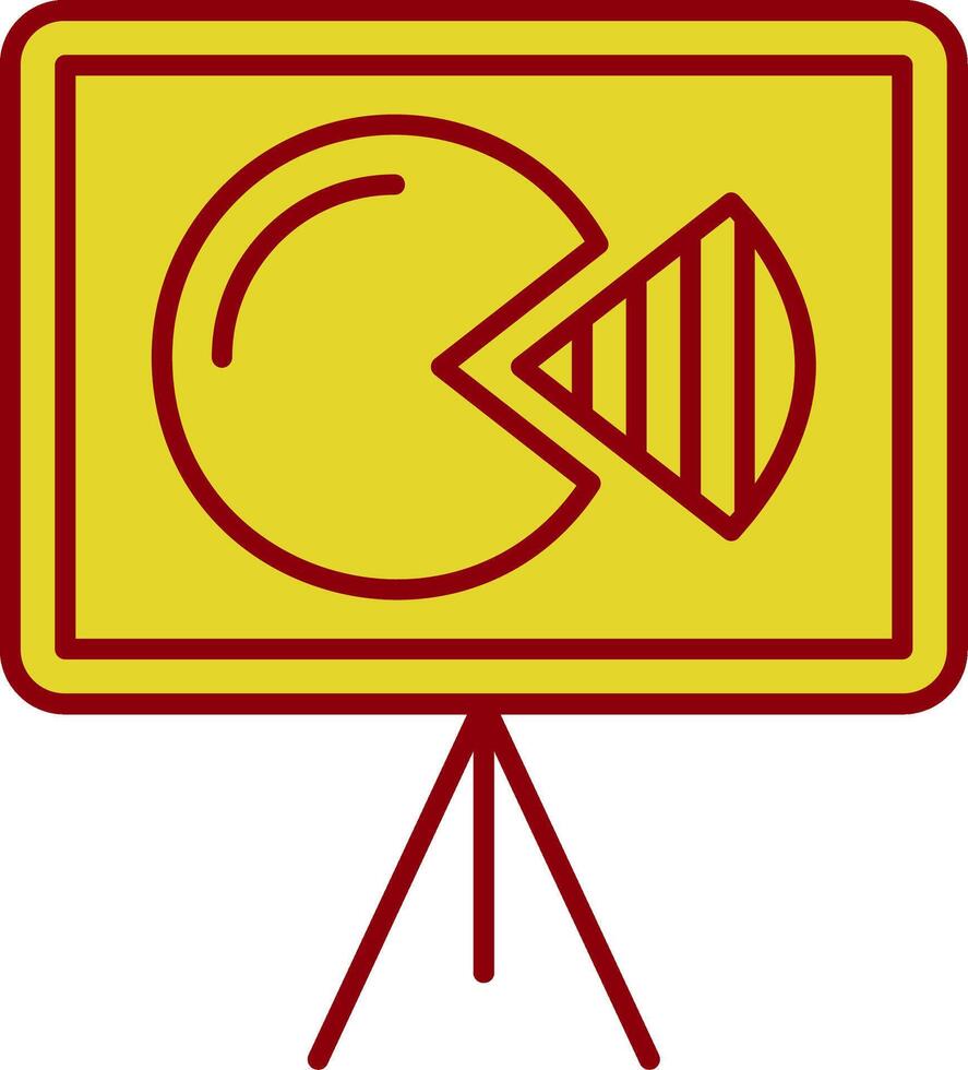 presentatie lijn cirkel icoon vector