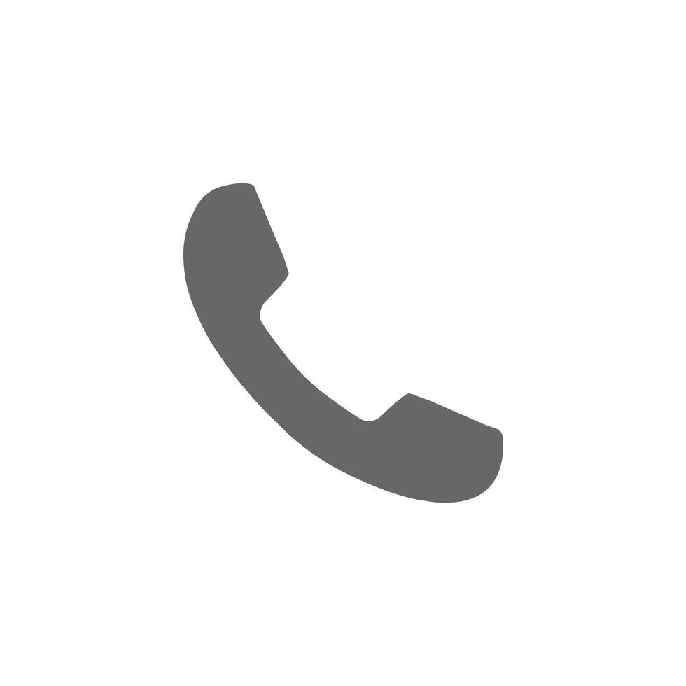 grijs telefoon vlak icoon geïsoleerd Aan wit achtergrond vector
