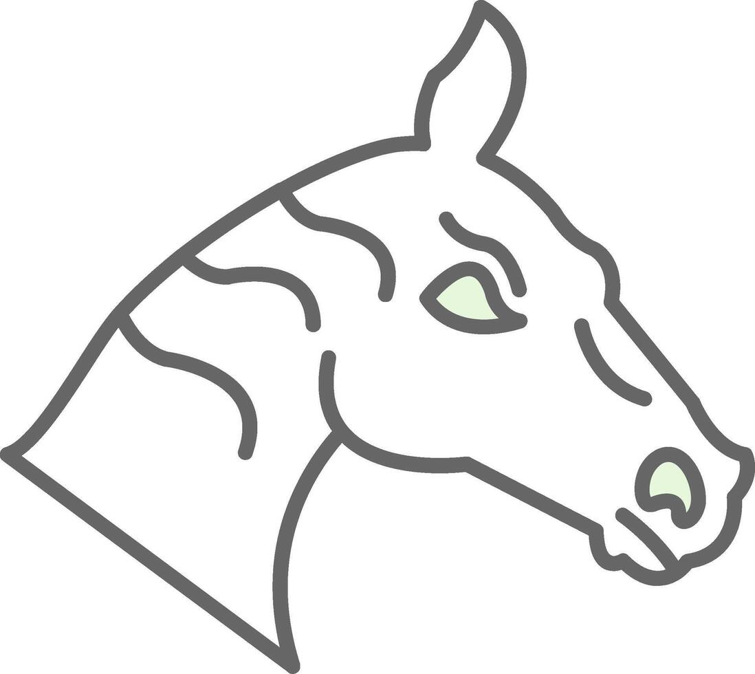 paard filay icoon vector