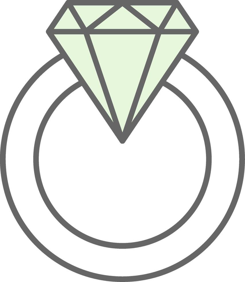 diamant ring filay icoon vector