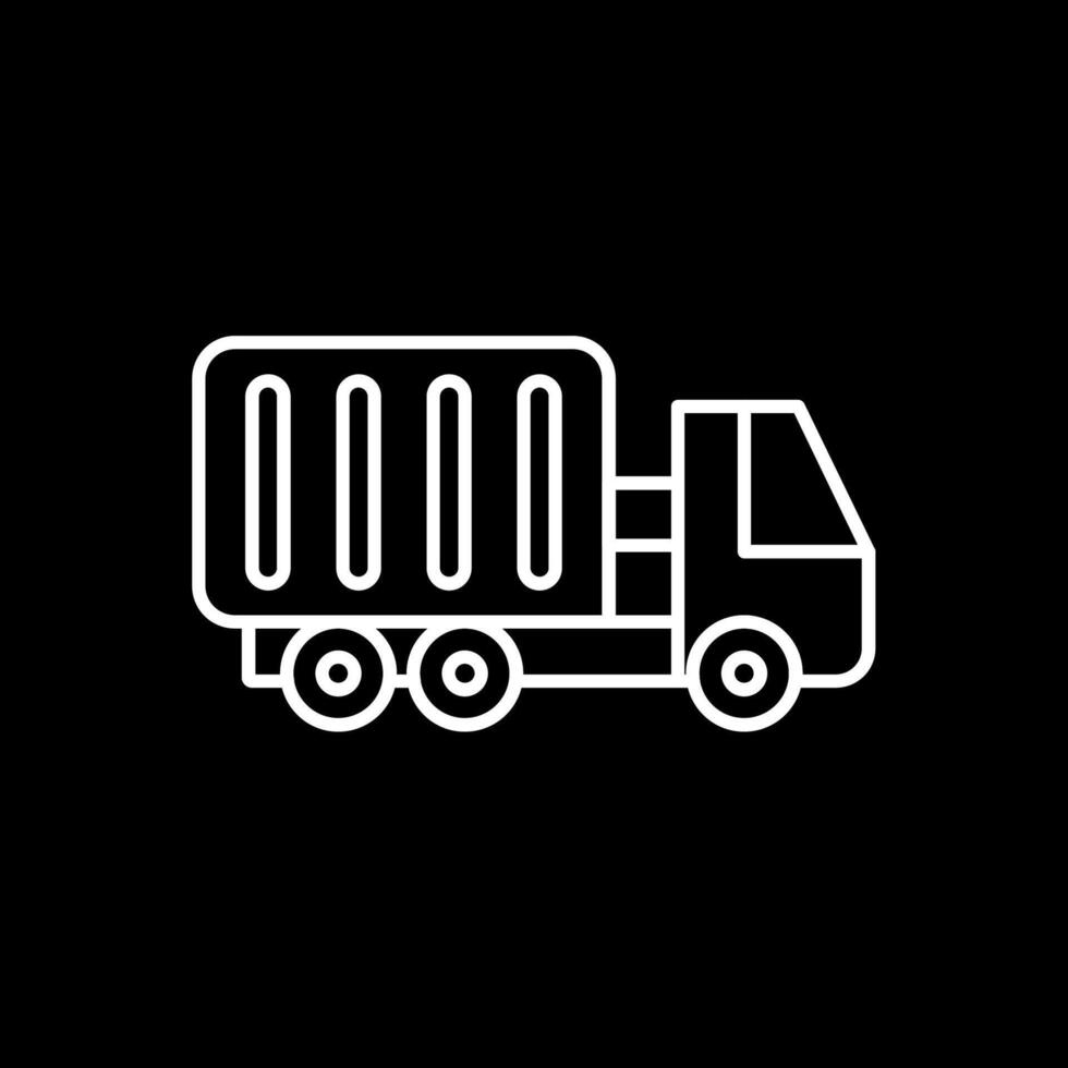 containerlijn omgekeerd pictogram vector