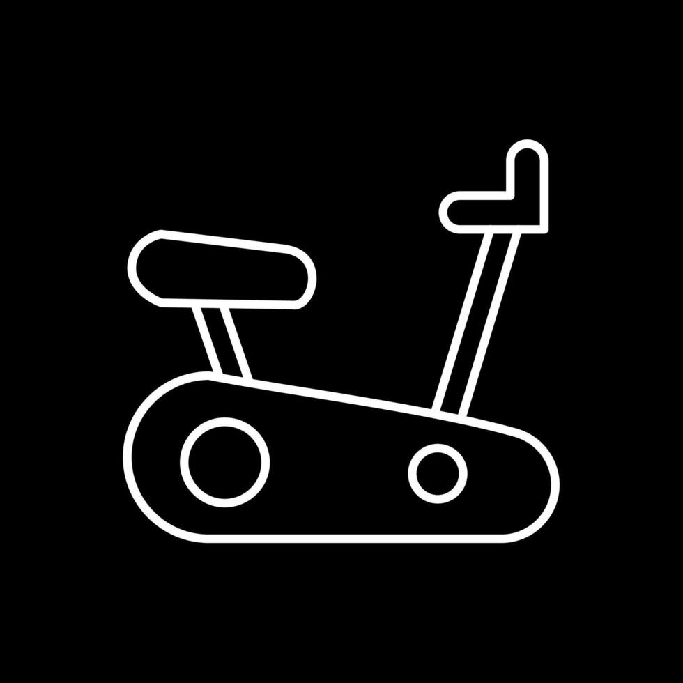 oefenen fiets lijn omgekeerd icoon vector